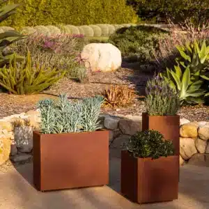 corten steel planters series